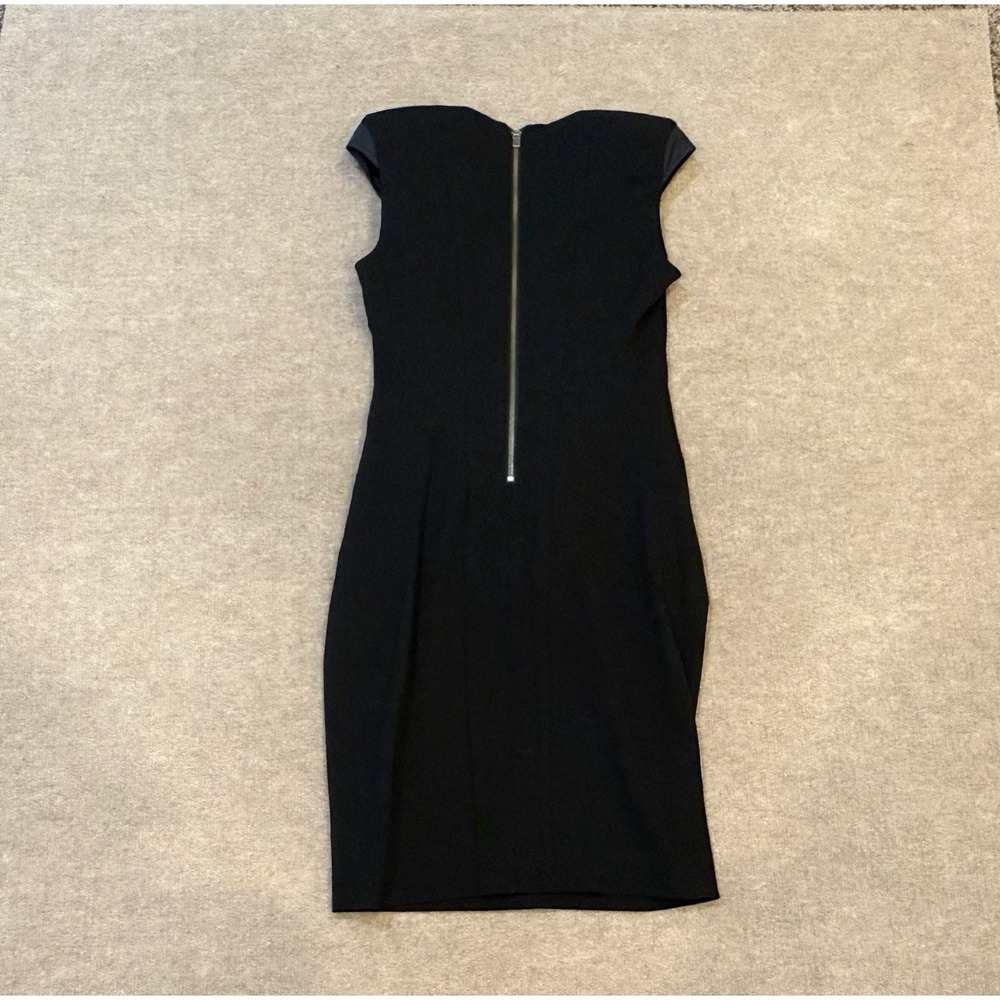 Helmut Lang Luxurious Wool Silk Blend Dress Black Size 0 Office Fancy Pencil - Picture 2 of 5